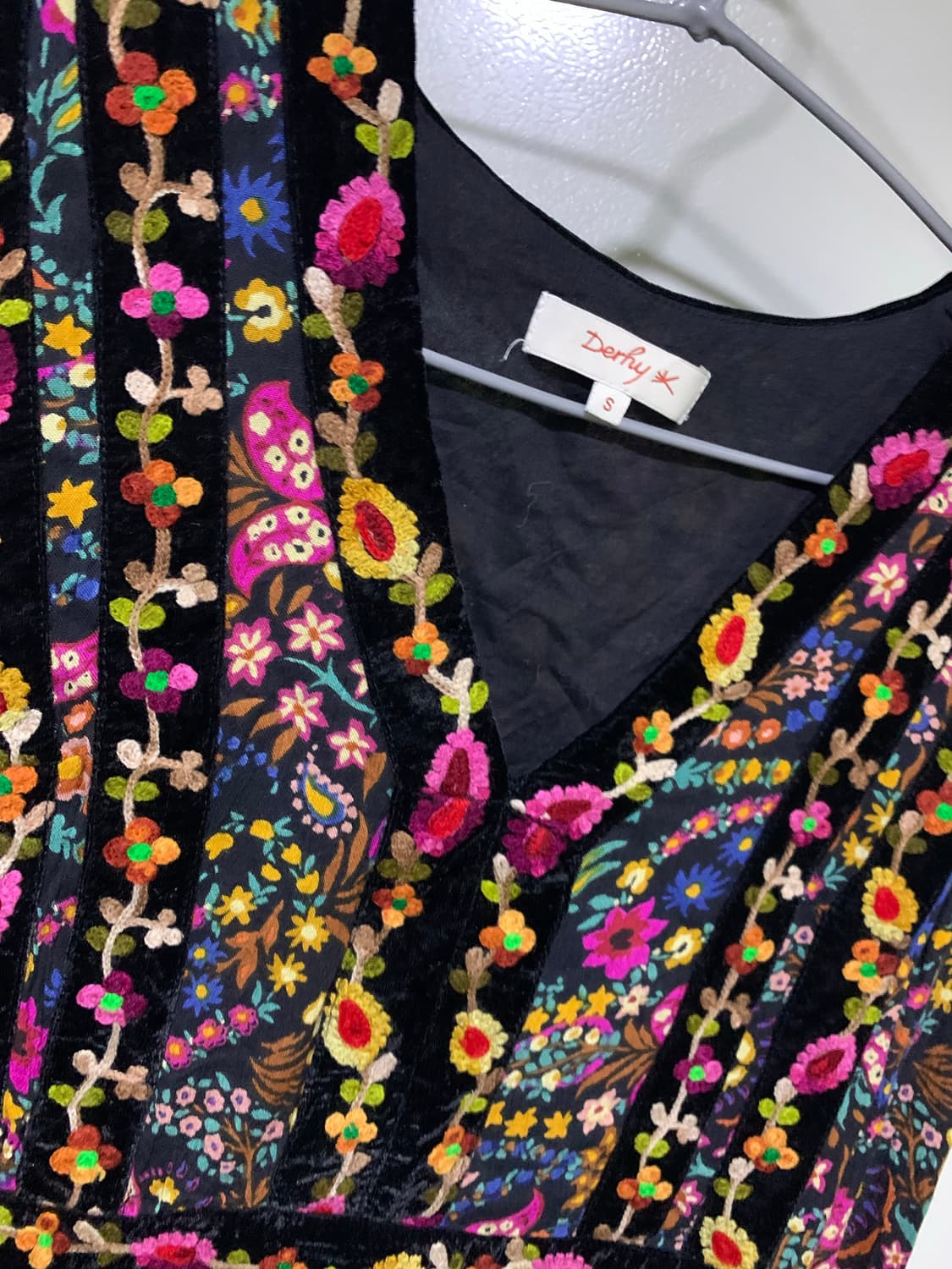 빈티지 자수 원피스 상품이미지3