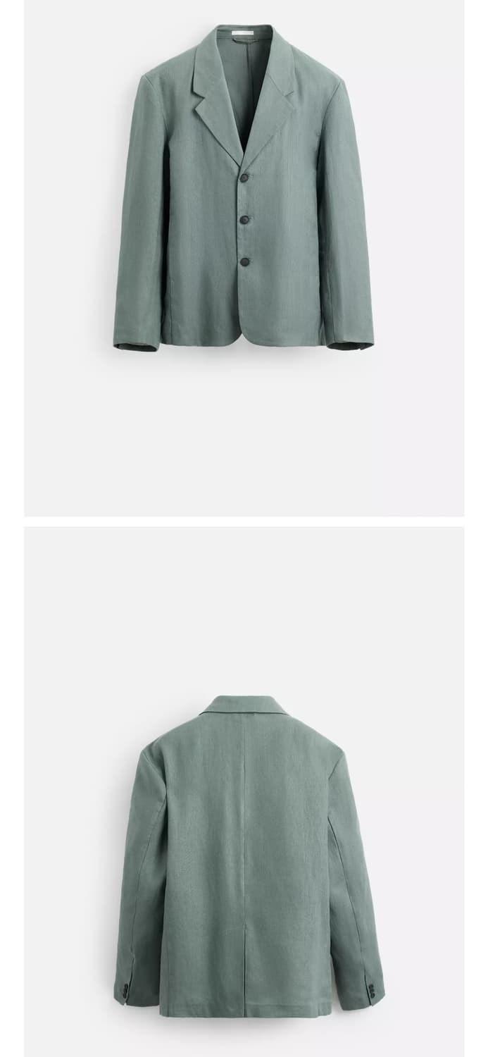 자라 린넨100% 블레이져 자켓 48 상품이미지2