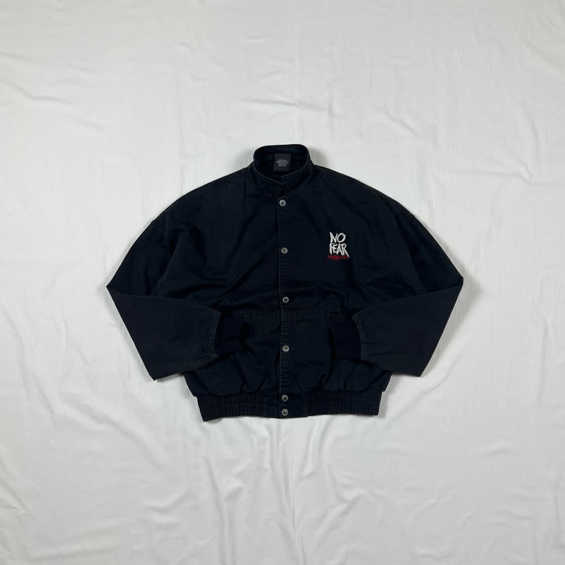 90‘s 노피어 no fear gear 빅로고 프린트 블루종 자켓 상품이미지2