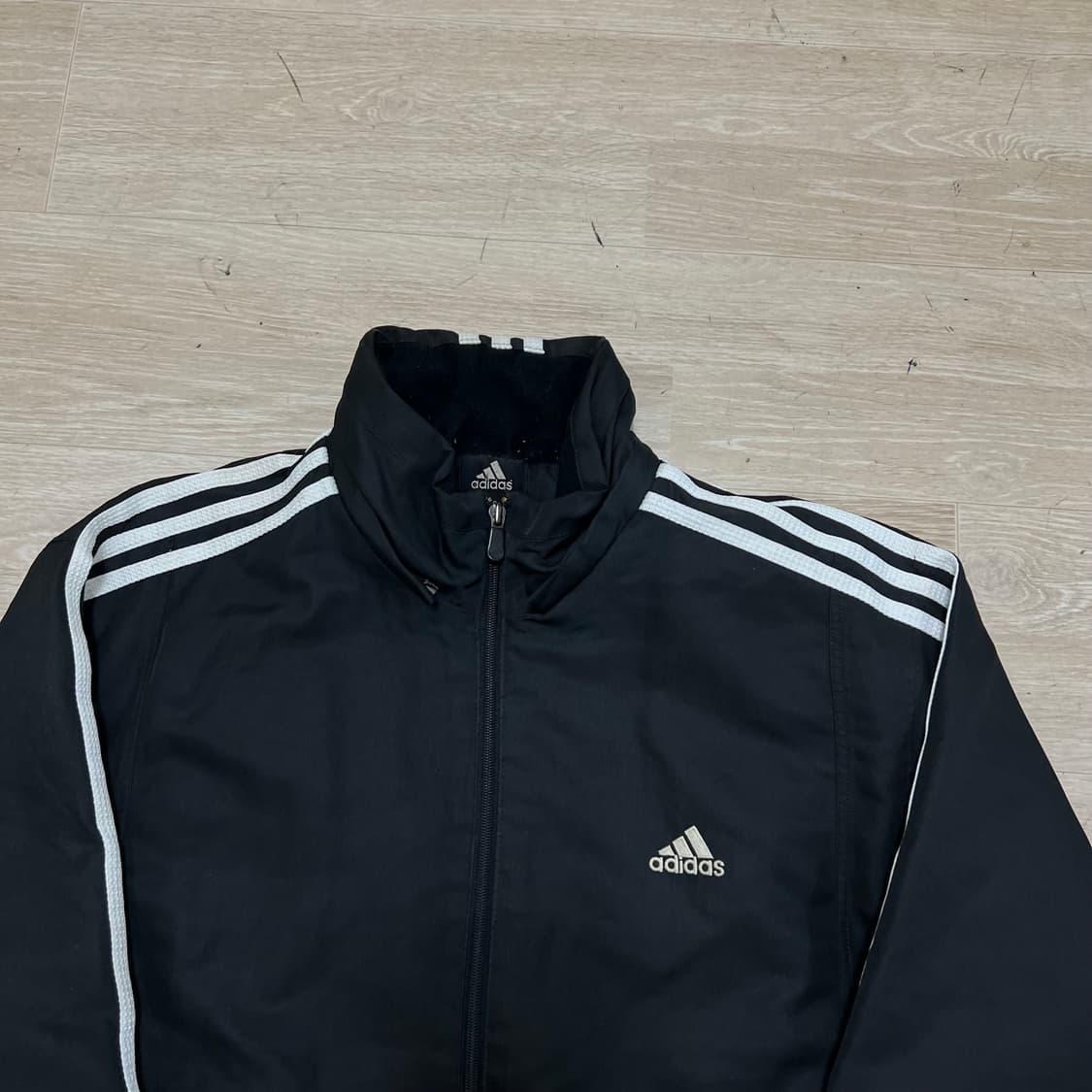 아디다스 사이드라인 로고 웜업 바람막이 점퍼 [블랙] L/100 상품이미지2