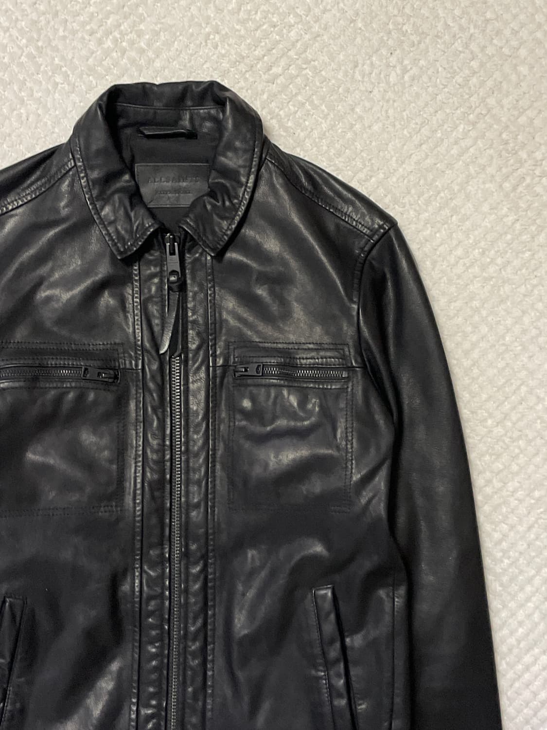 ALL SAINTS 올 세인츠 웨스턴 무드 LARK 염소가죽 레더 자켓 상품이미지4