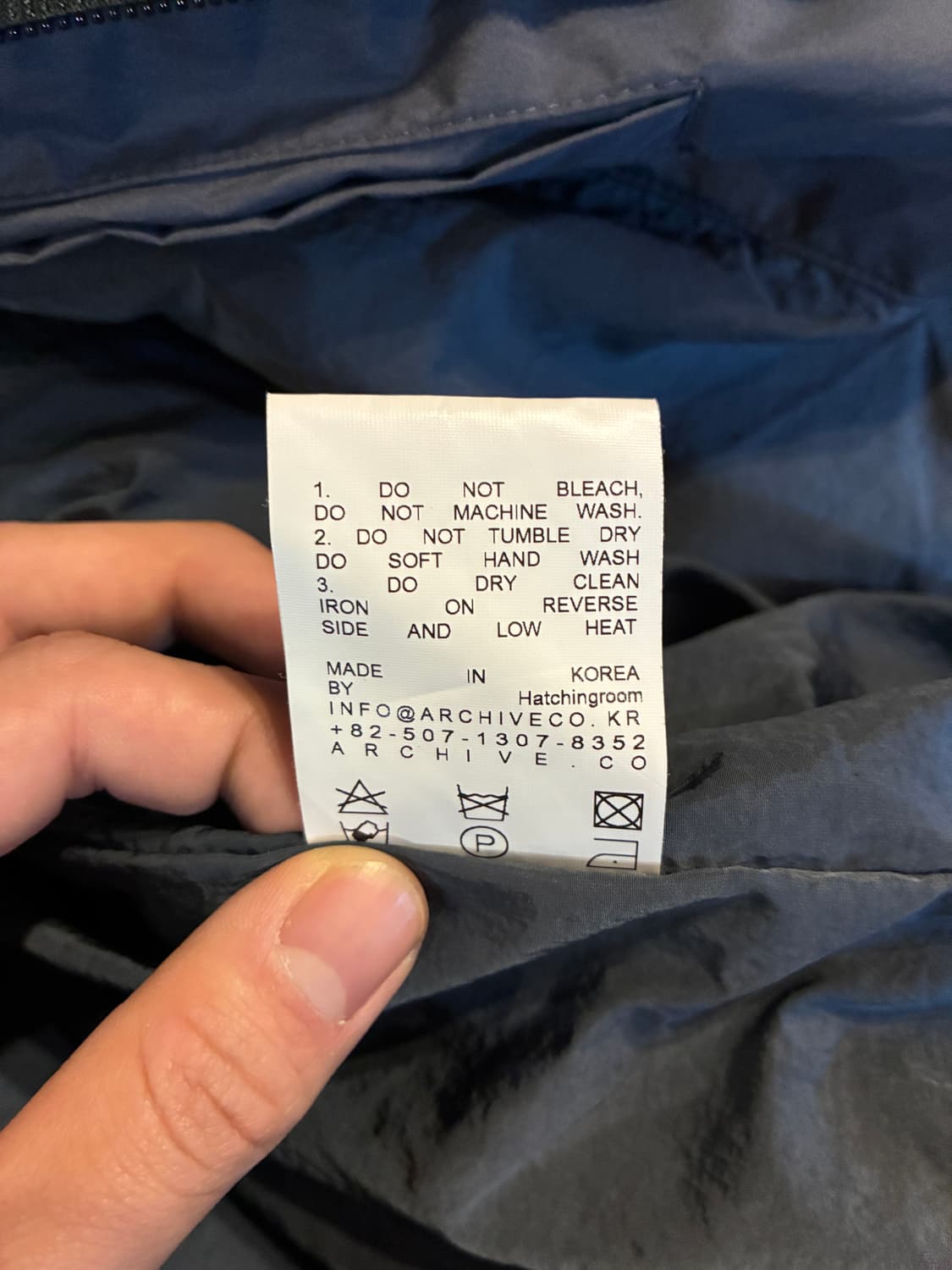 3) 해칭룸 후디드 다운 푸퍼 차콜 패딩 상품이미지8