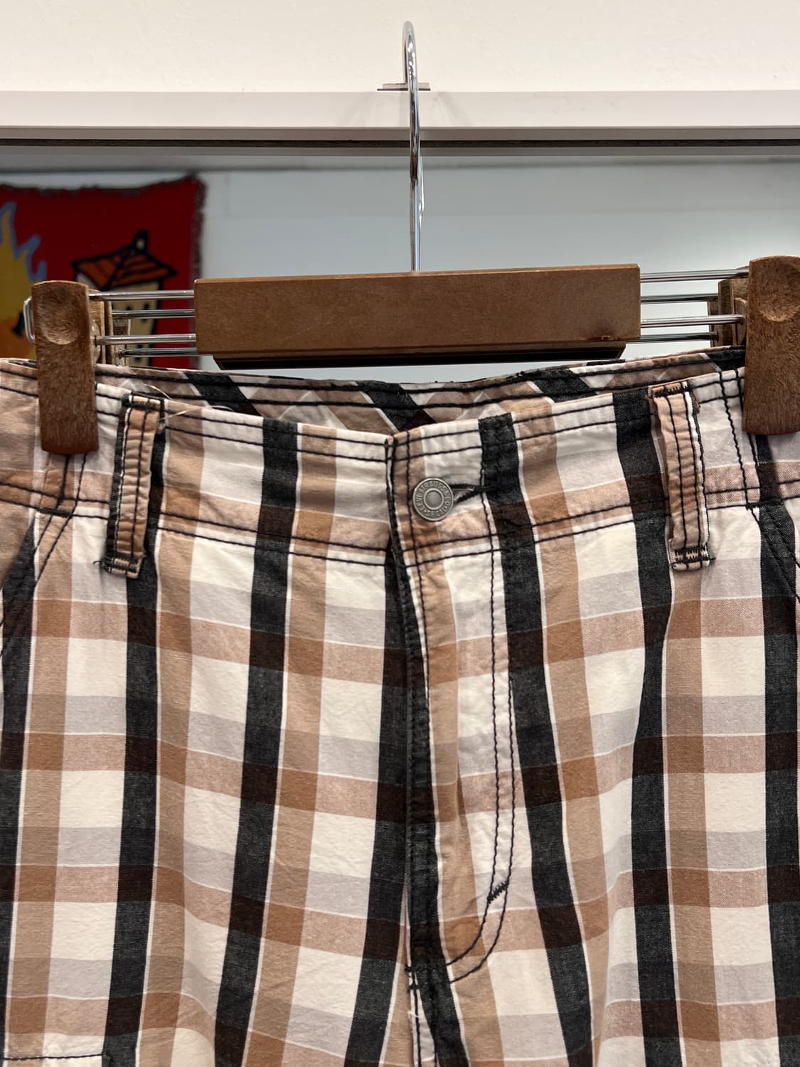Levis 리바이스 체크 카고 하프 팬츠 (32inch) 상품이미지3