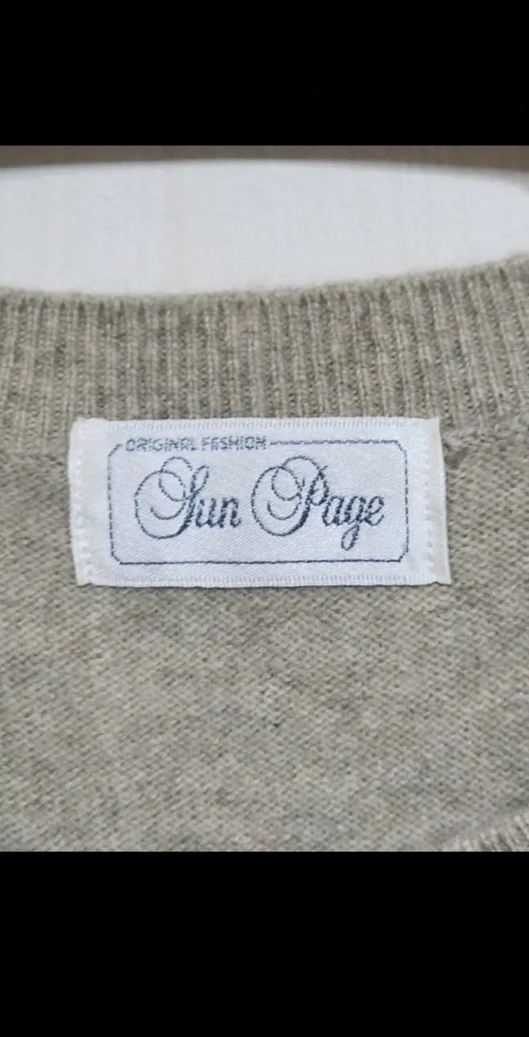 (L) 캐시미어 니트 라운드 무지 스웨터 솔리드  상품이미지3