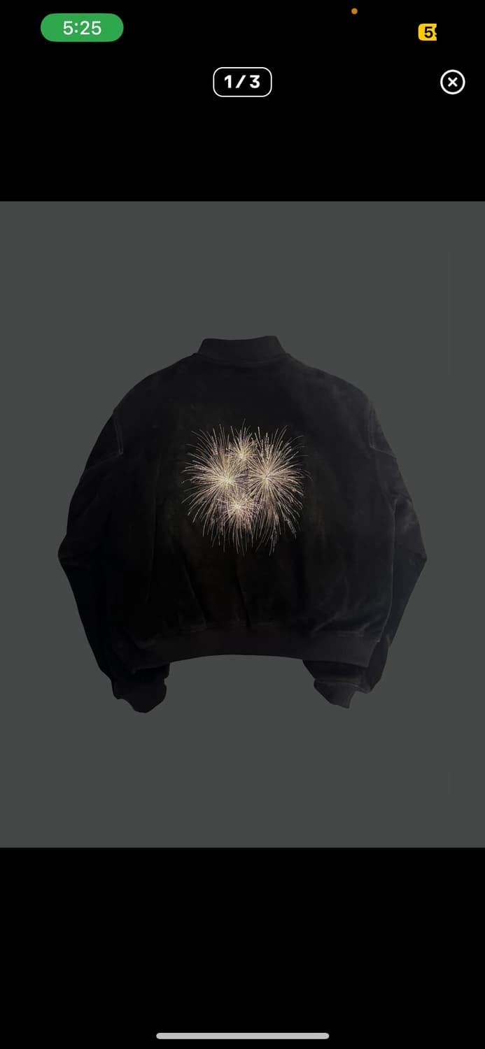 언더마이카 파이어워크 불꽃 스웨이드 자켓 2사이즈 상품이미지1