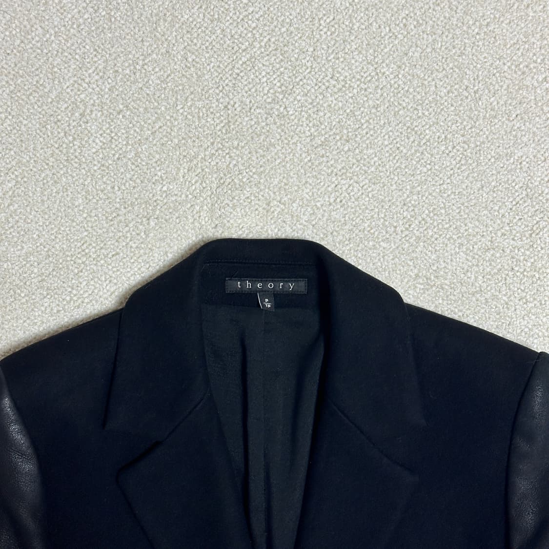 띠어리 울캐시미어 레더 코트 상품이미지5