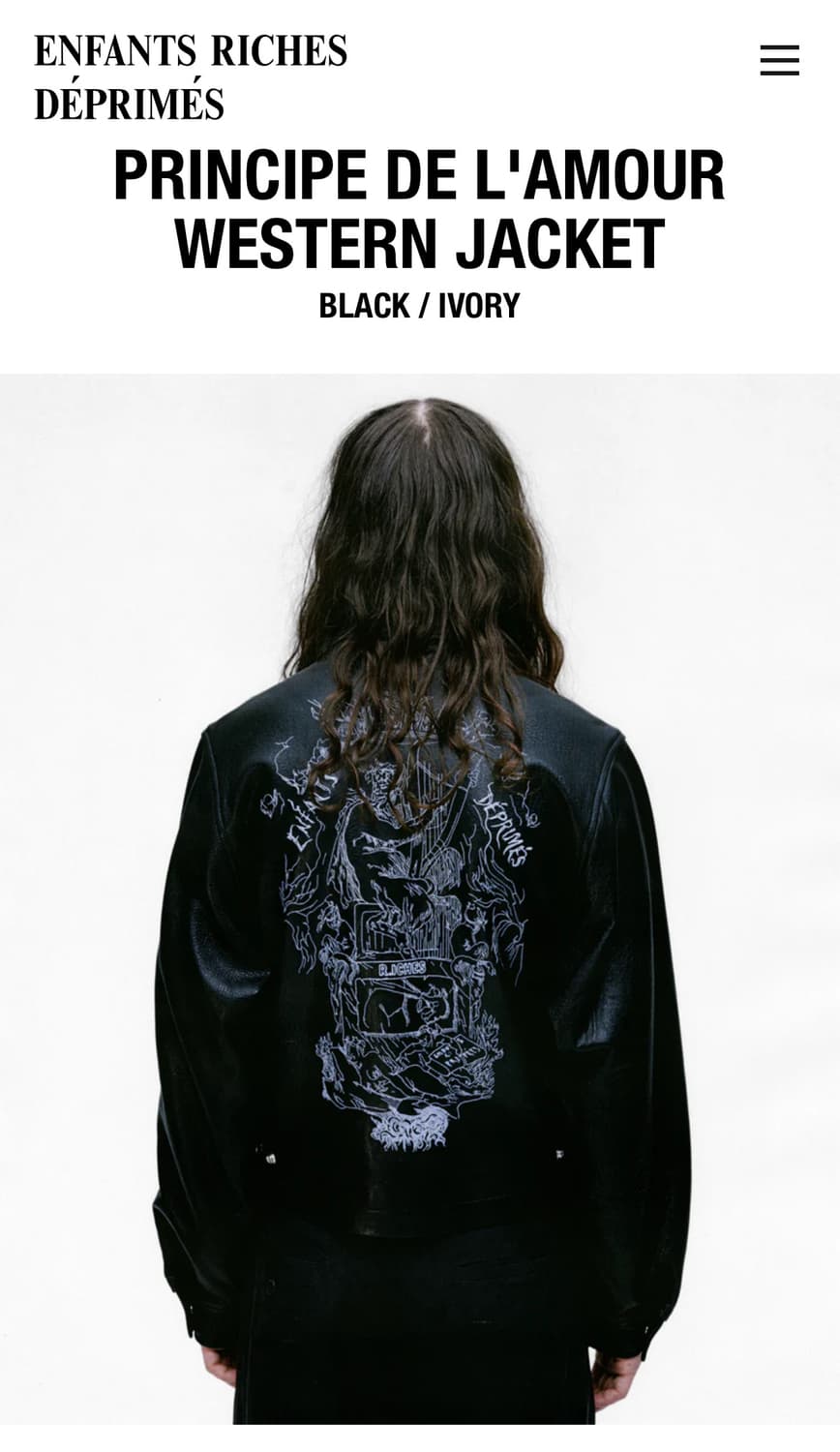 PRINCIPE DE L'AMOUR WESTERN JACKET 상품이미지3