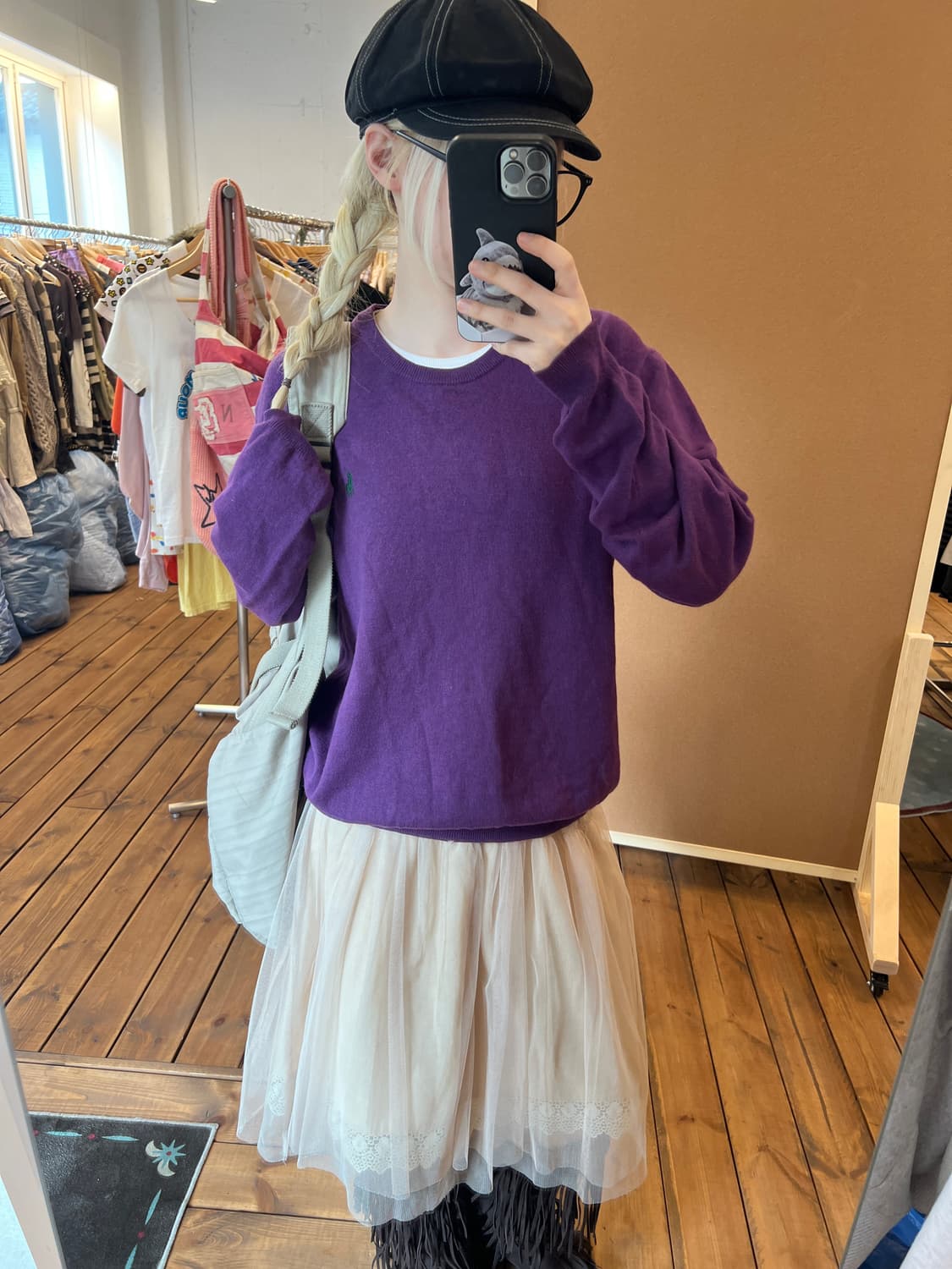 폴로 퍼플 니트 상품이미지3