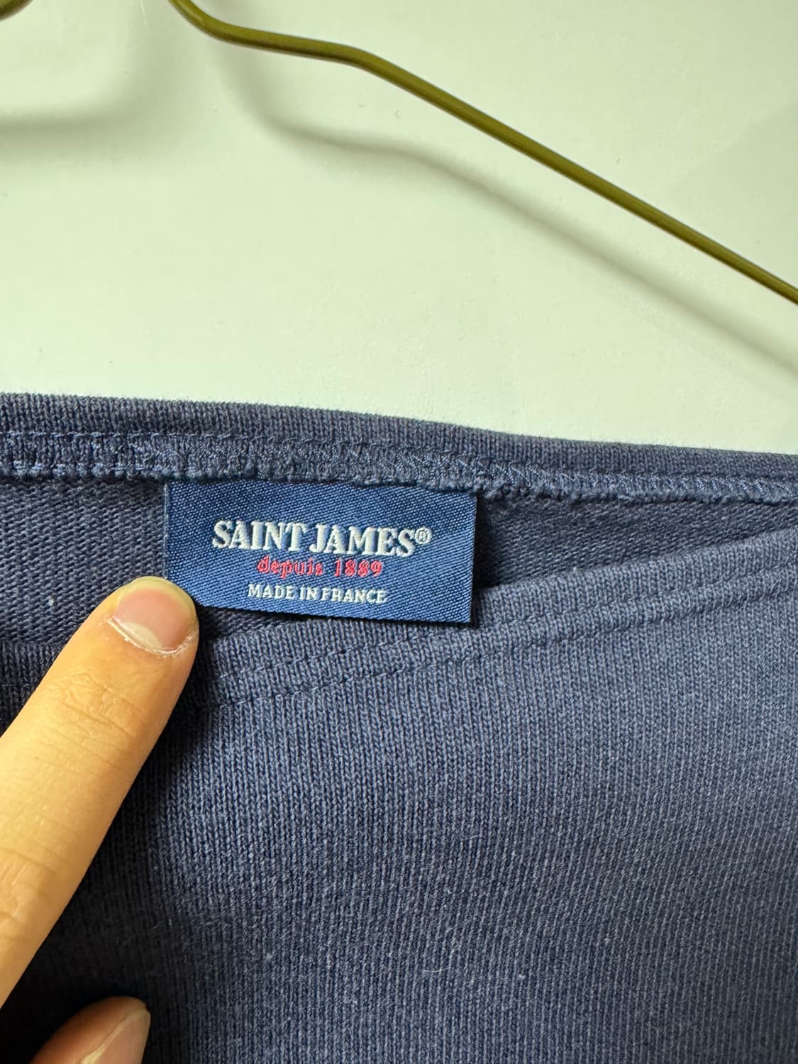 세인트제임스 길도 엘보 패치 네이비 상품이미지5