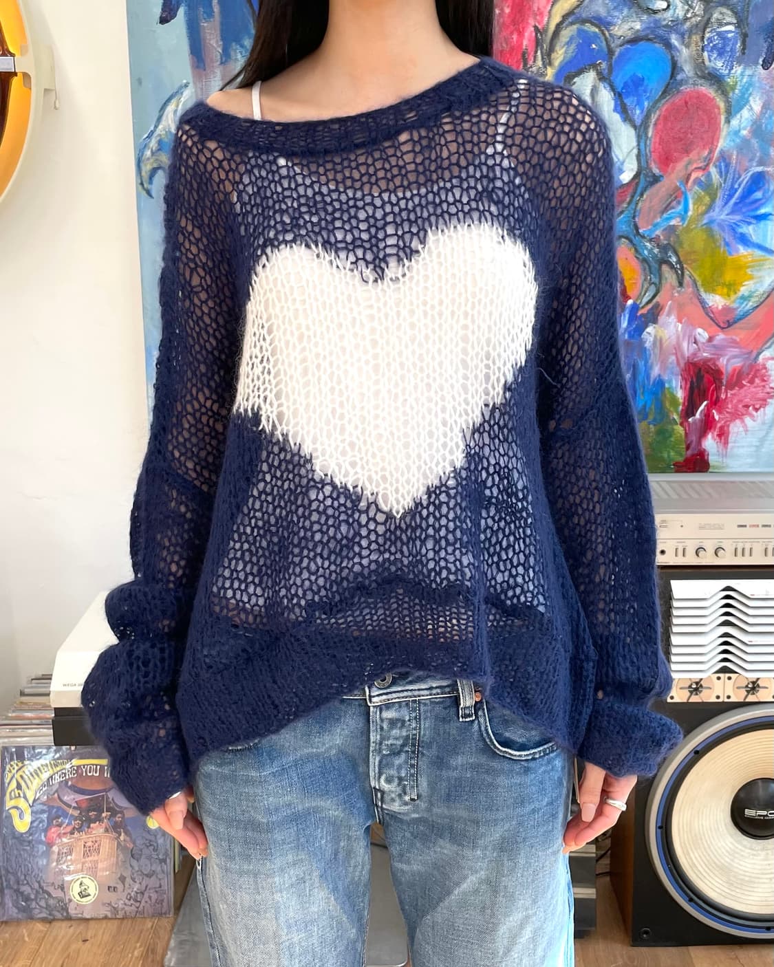 [M] 다이리쿠 DAIRIKU 피쉬넷 니트 상품이미지1