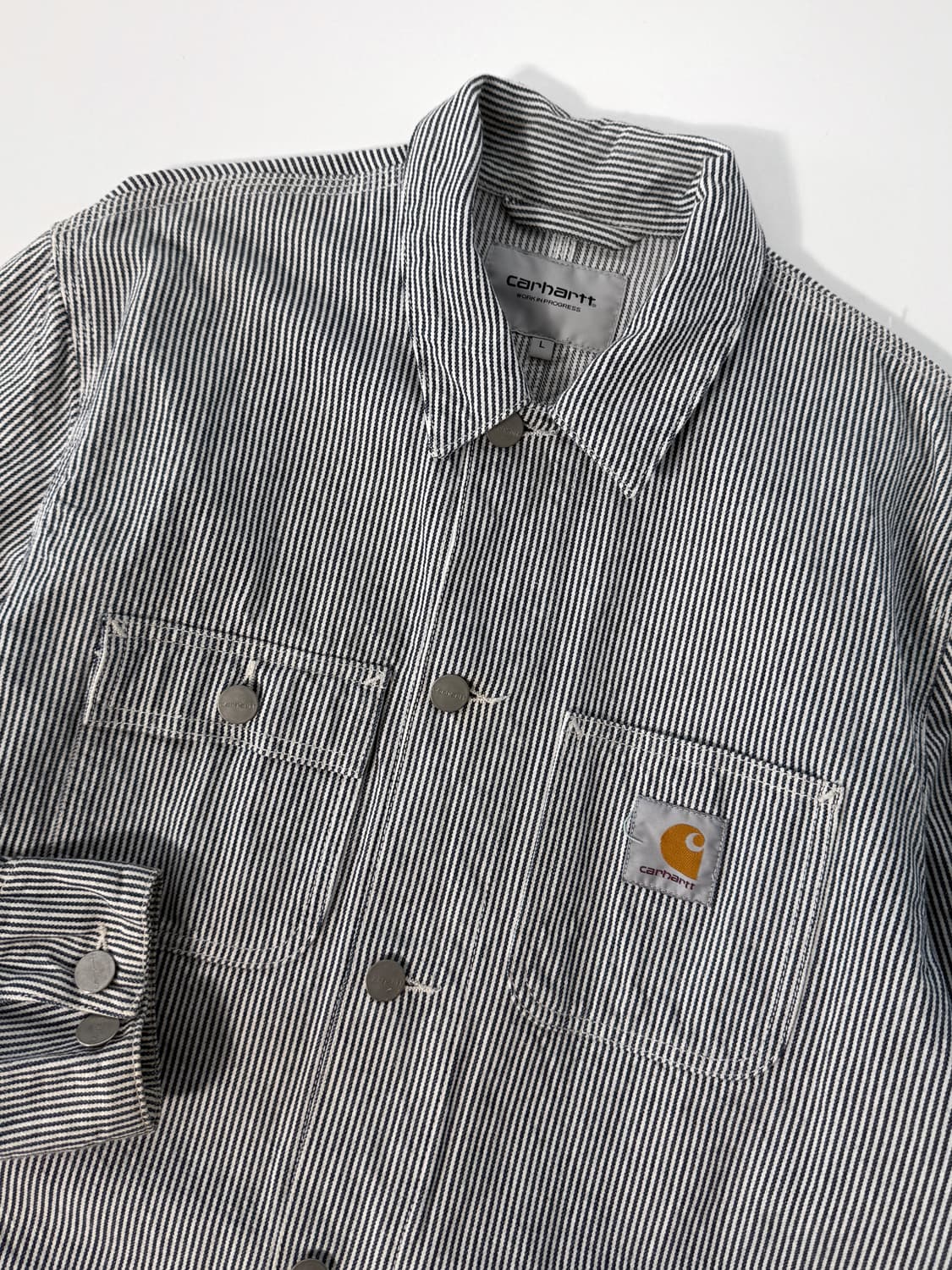 칼하트 루즈핏 히코리 미시건 초어 자켓 상품이미지4