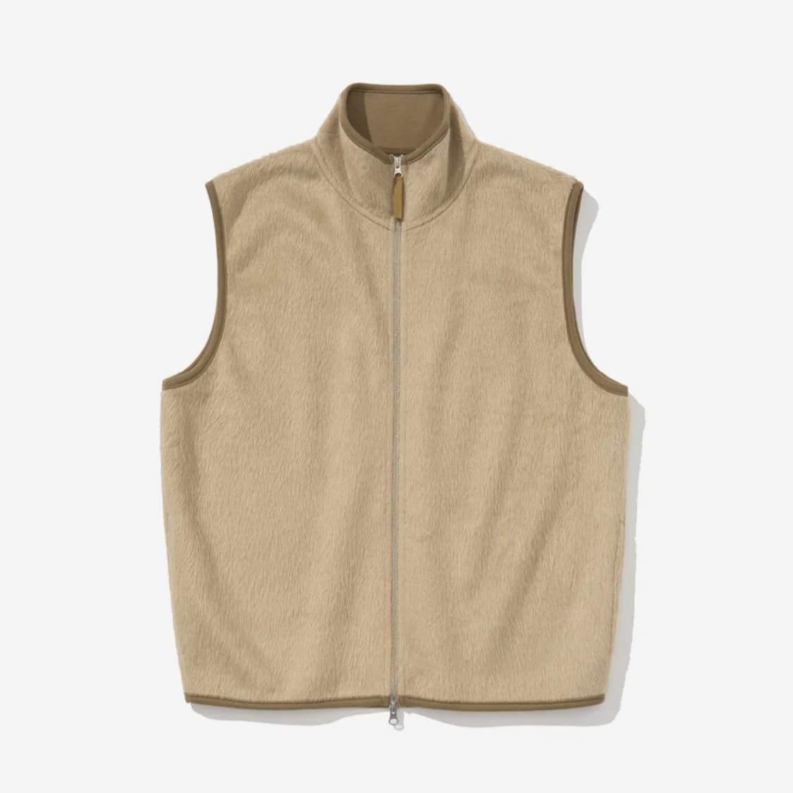 Lab 12 니트 울 베스트 집업 (베이지) 상품이미지1