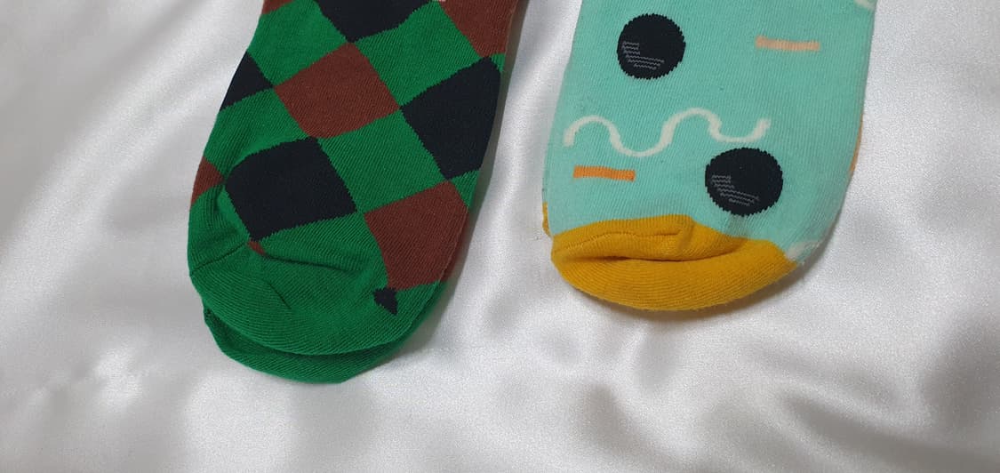 민트 그린 블루 브라운 체크 Bonne Maison 본메종 양말  상품이미지6