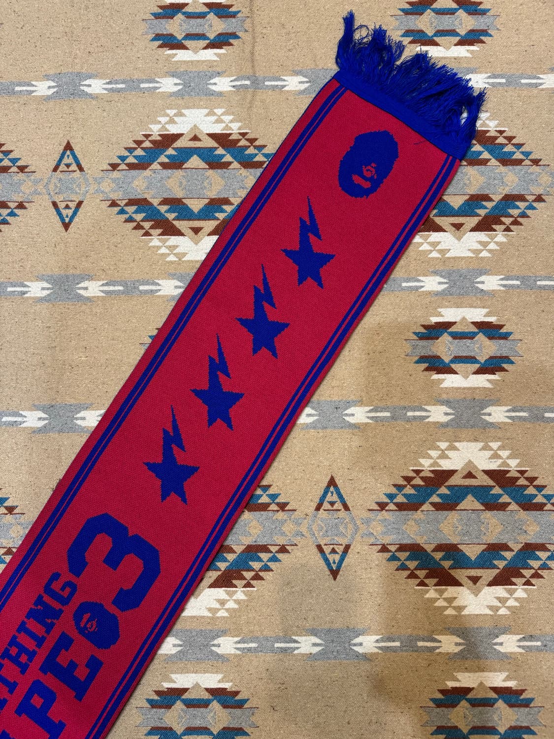 [OS] 베이프 자카드 로고 롱 스카프 (머플러) 상품이미지5