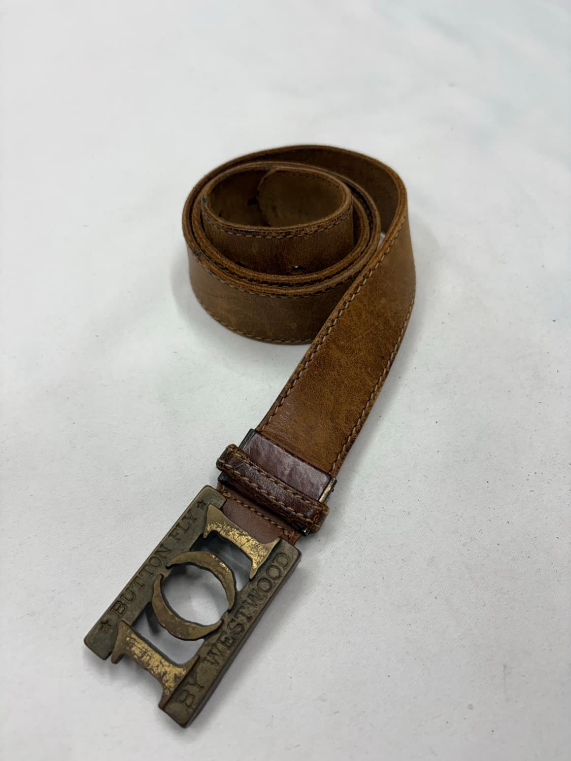 westwood 빈티지 웨스턴 금장 버클 벨트 상품이미지1