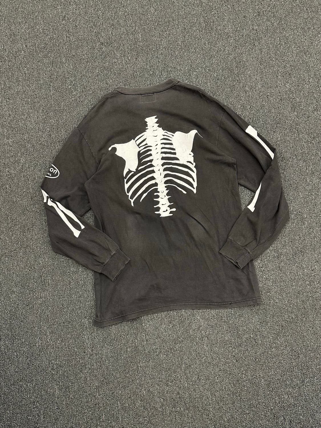 M)Vanson 빈티지 x-ray 피그먼트 롱슬리브 상품이미지7