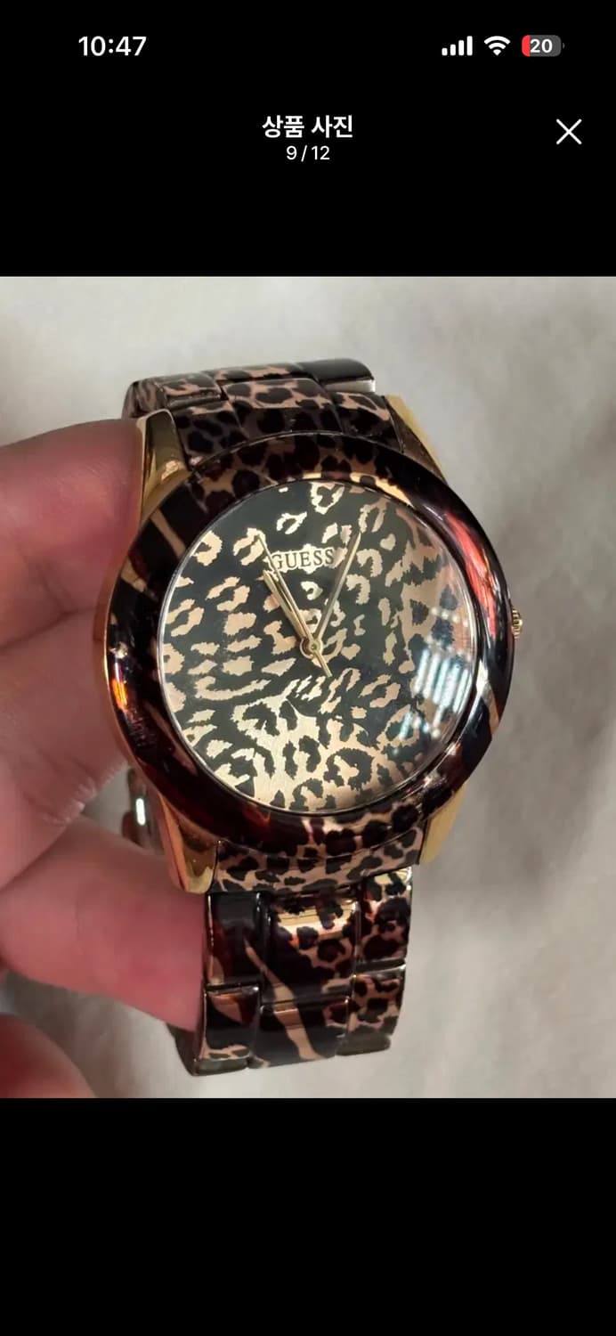 vintage guess leopard metal watch 레오파드시계 상품이미지3