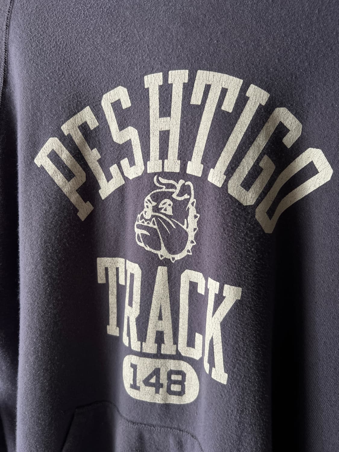 [M]WAREHOUSE 웨어하우스 불독 트레이닝 스웻 후드 티셔츠 상품이미지4