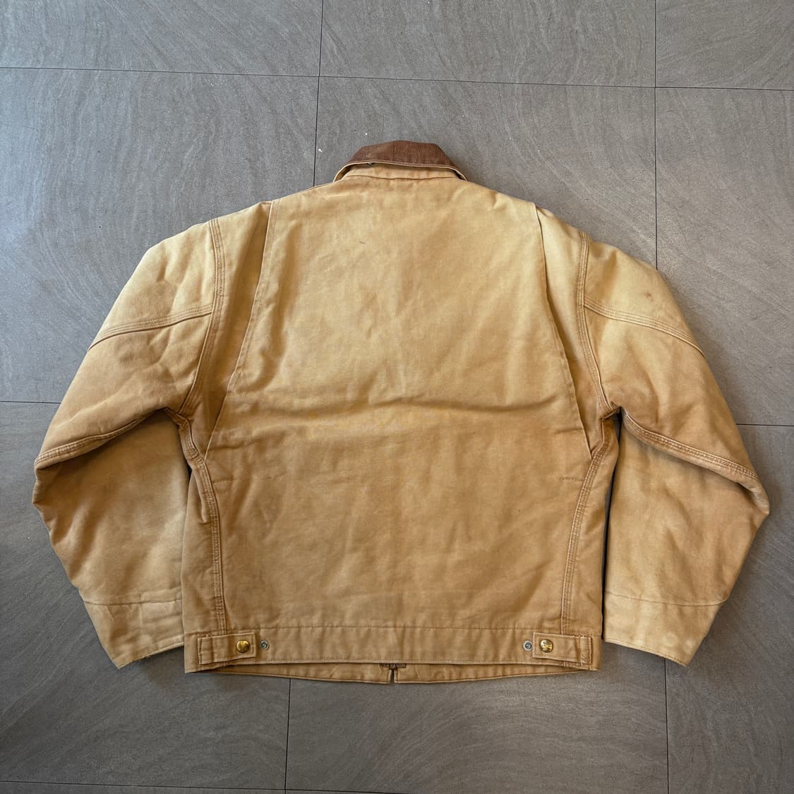 90년대 생산 칼하트 베이지 디트로이트 자켓  상품이미지8