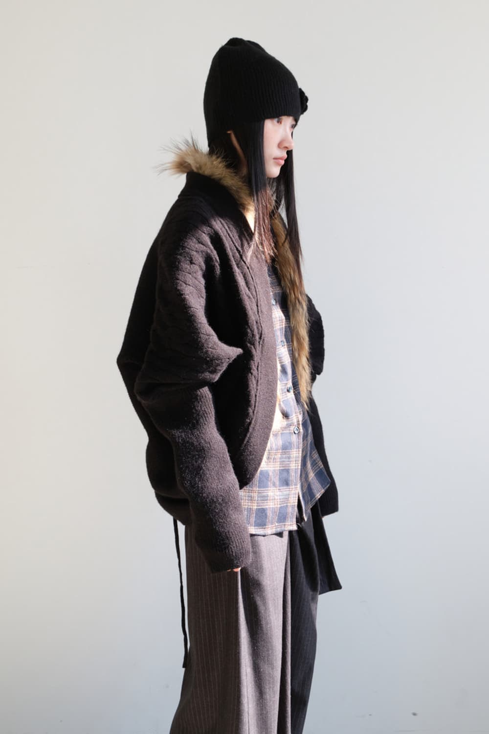 Wool Raccoon Cardigan 상품이미지4