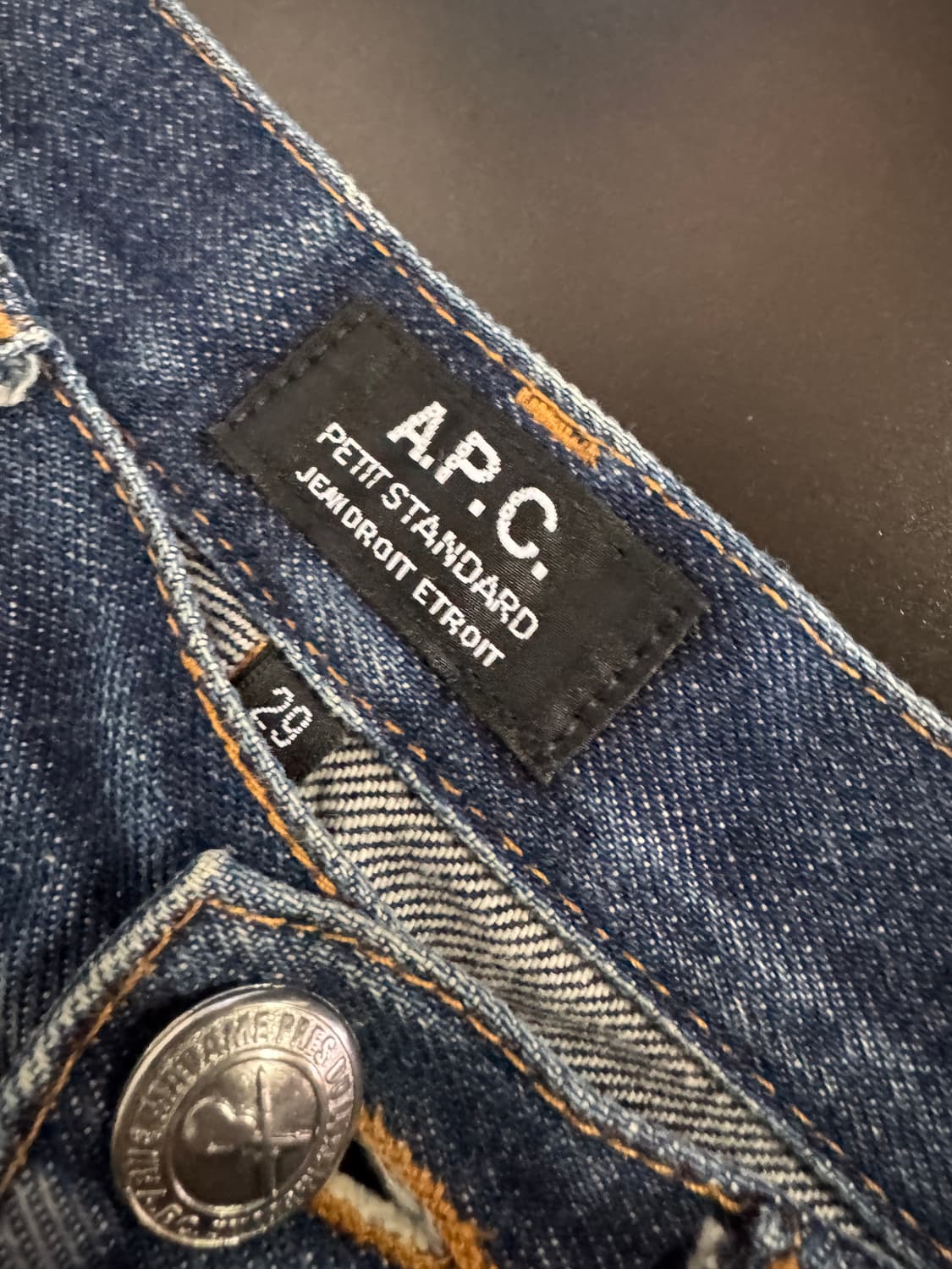 여성 일본 아페쎄 A.P.C 빈티지 워싱 데님팬츠 29.9인치 상품이미지3