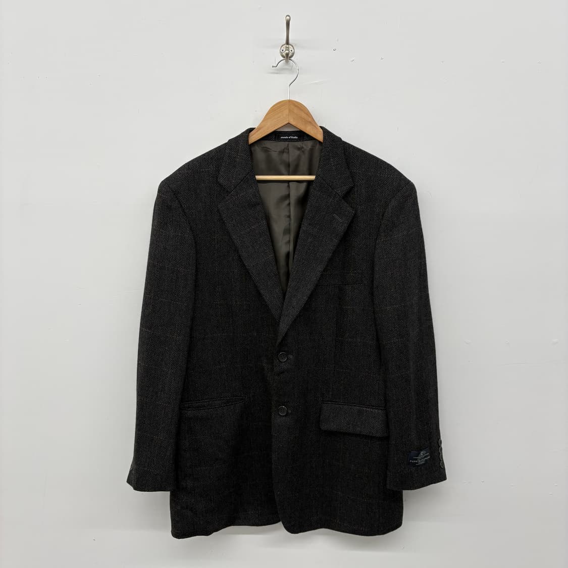 모다 디 이탈리아 헤링본 캐시미어 자켓 남성 XL 상품이미지1