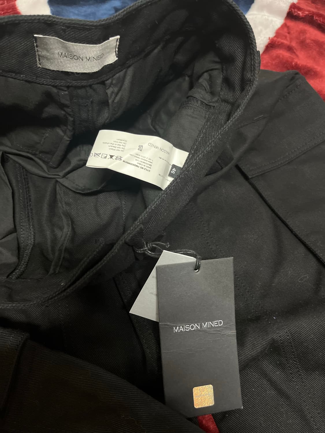 메종미네드 블랙 카고 바지 새상품 30호리 상품이미지2