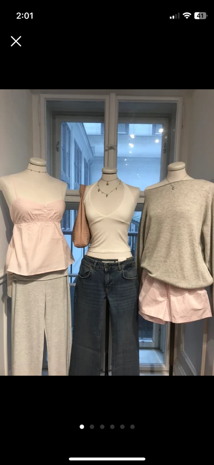 브랜디멜빌 원숄더 그레이 오버핏 스웨터 니트 상품이미지1