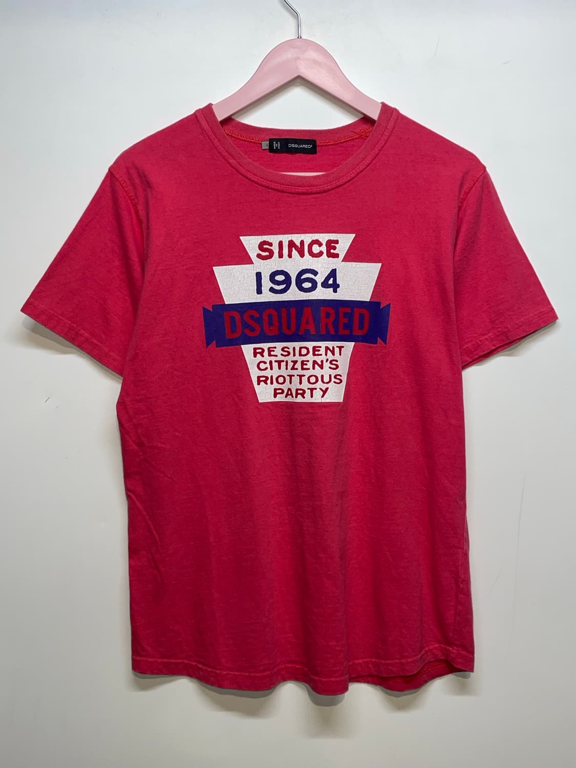 디스퀘어드2 1964 반팔 티셔츠 레드 상품이미지2