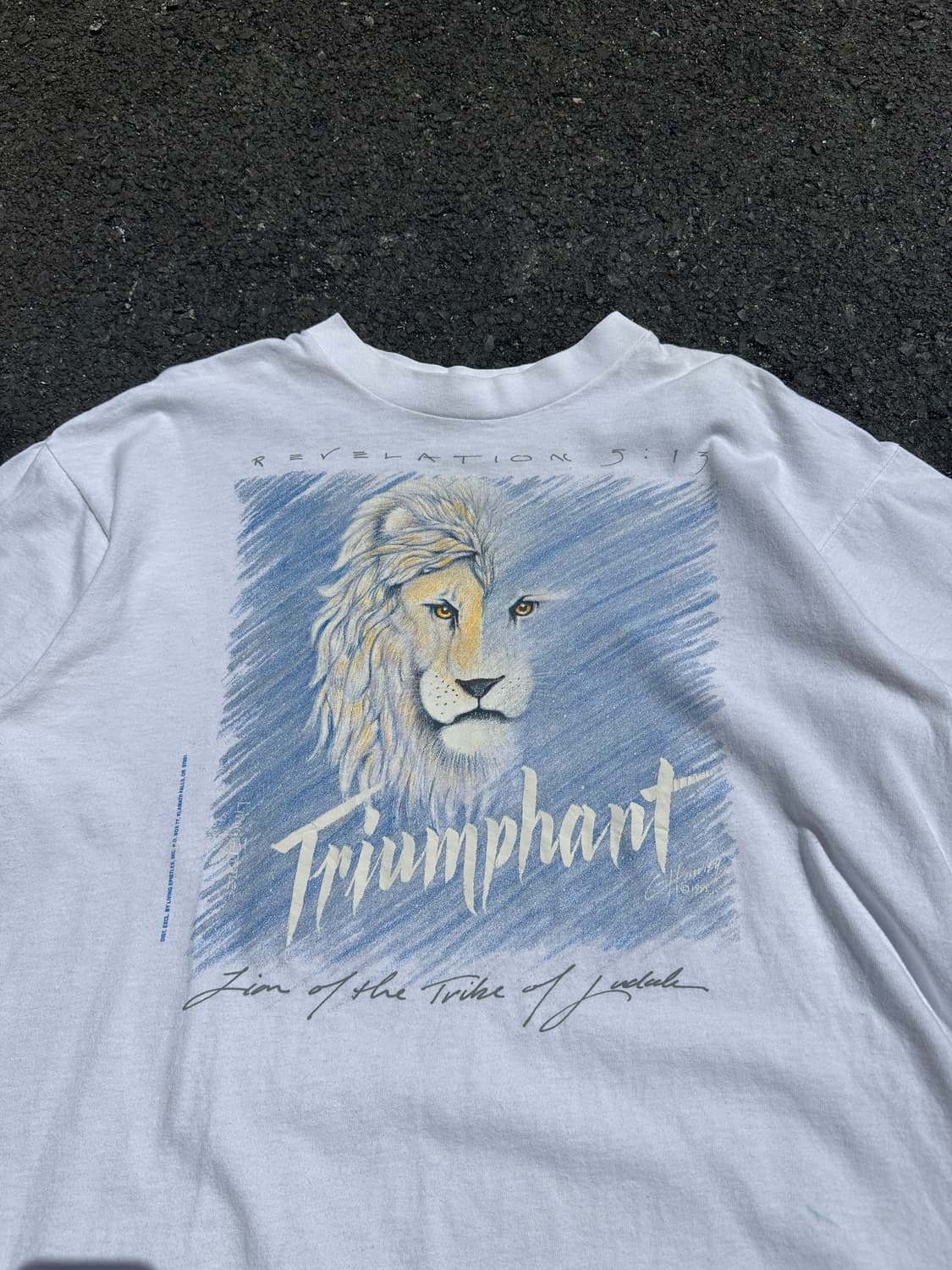90’s Triumphant Lion art print single T 상품이미지2