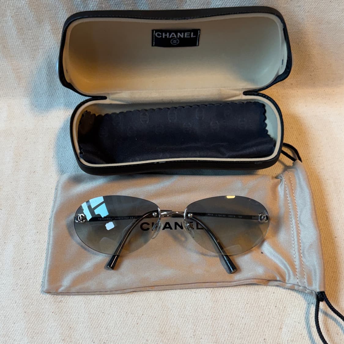 샤넬 실버 무테 선글라스 상품이미지1