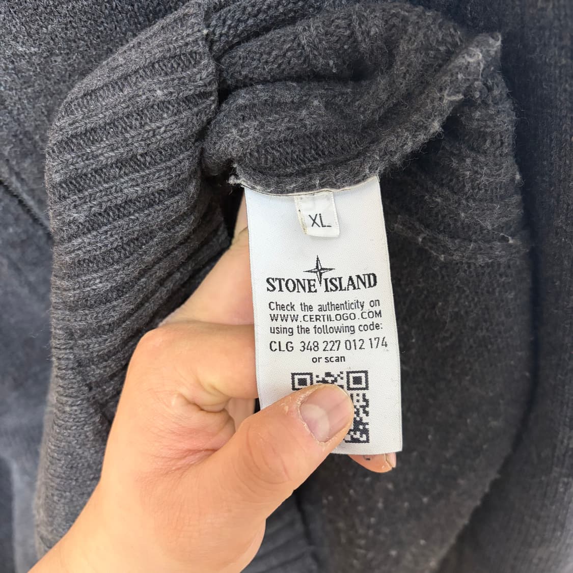 스톤아일랜드 니트 후드집업 상품이미지5