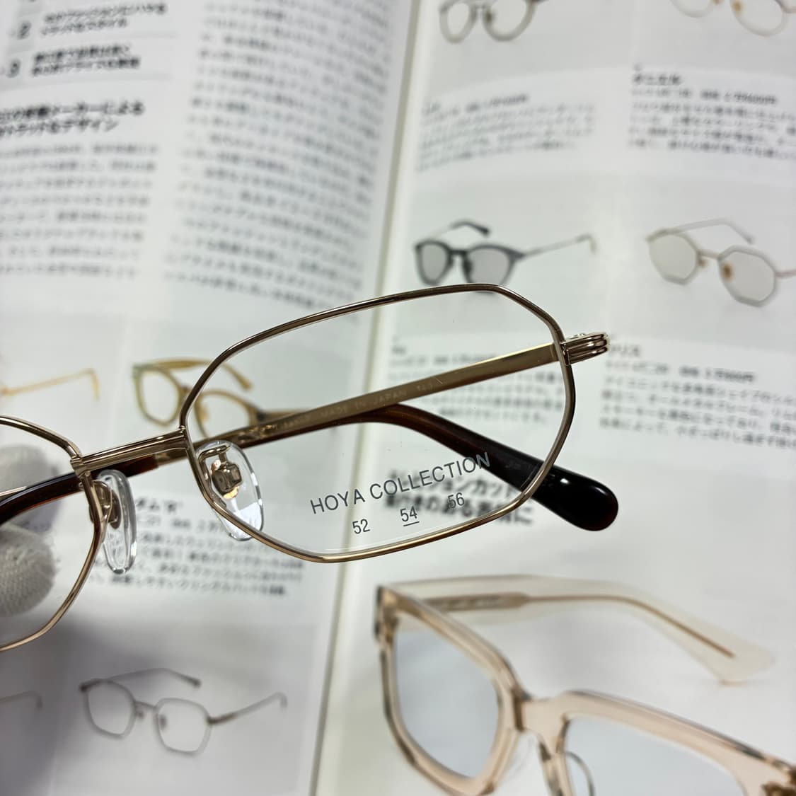 HOYA 호야 팔각 티타늄 골드 빈티지 일본 안경 상품이미지2