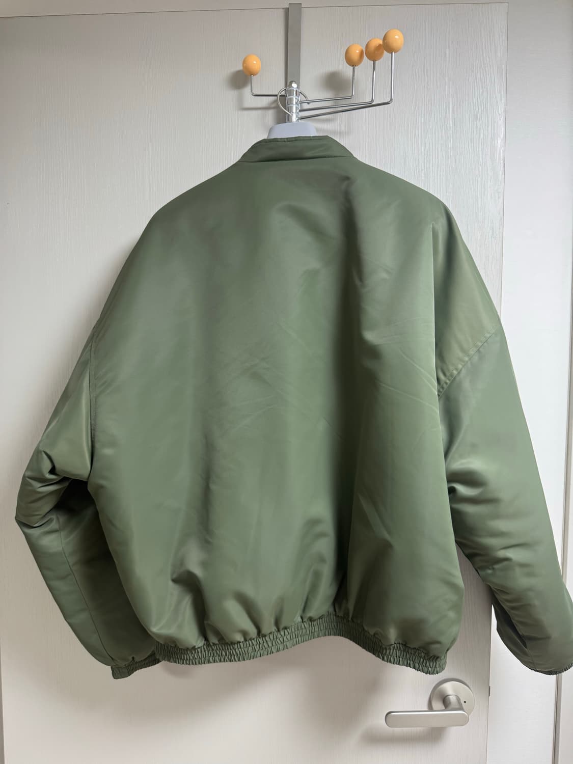 (os) 논노드 러스터 봄버 재패니스 새틴 카키 상품이미지5