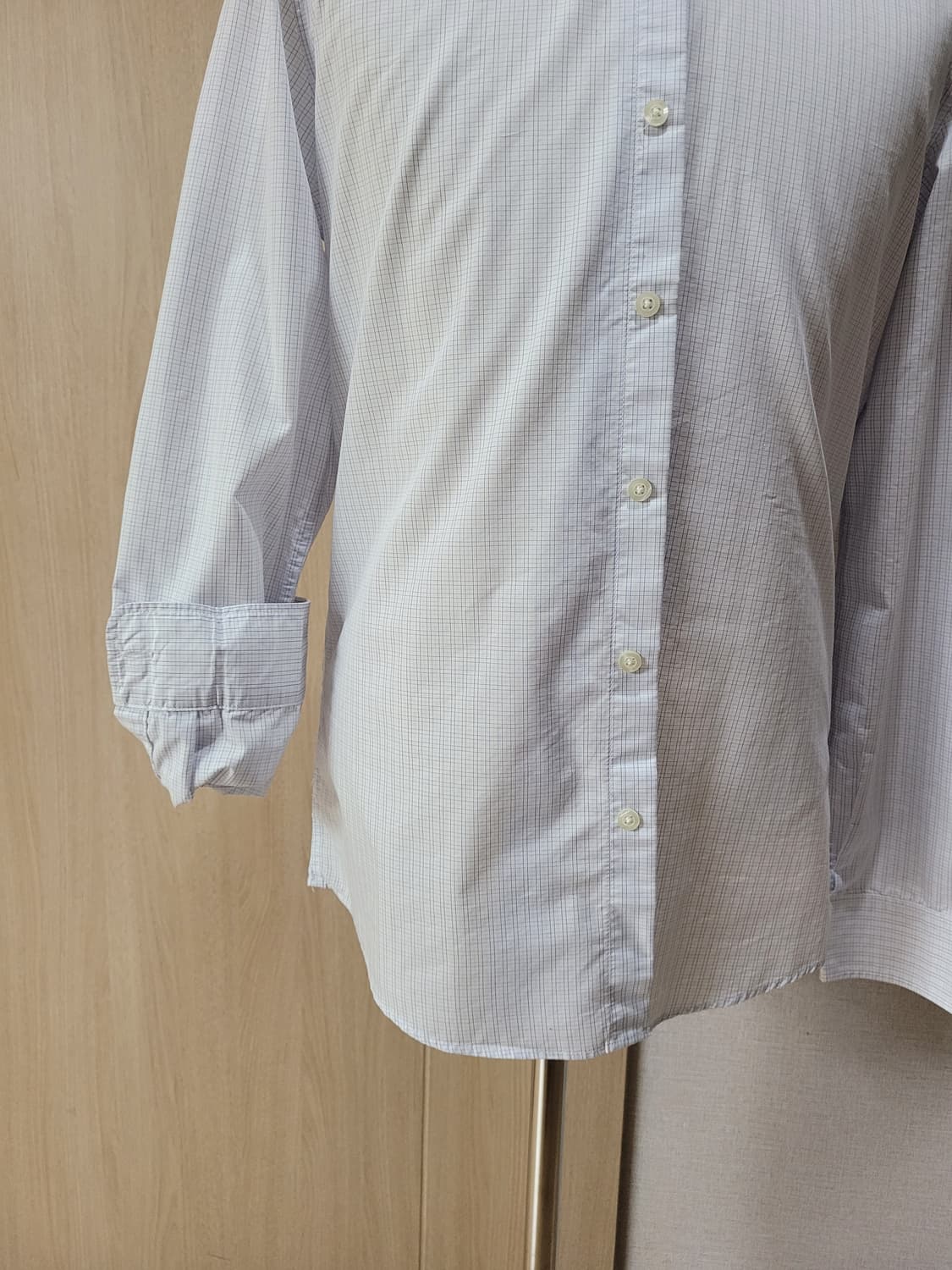 스파오포맨 SPAO for men 슬림핏 셔츠 105 스카이블루 상품이미지4