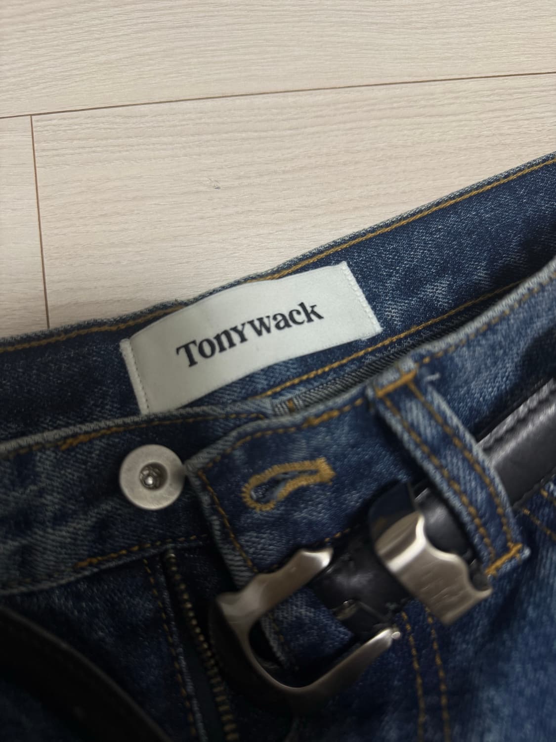 토니웩 레그와이드데님진 미드블루 28 상품이미지4