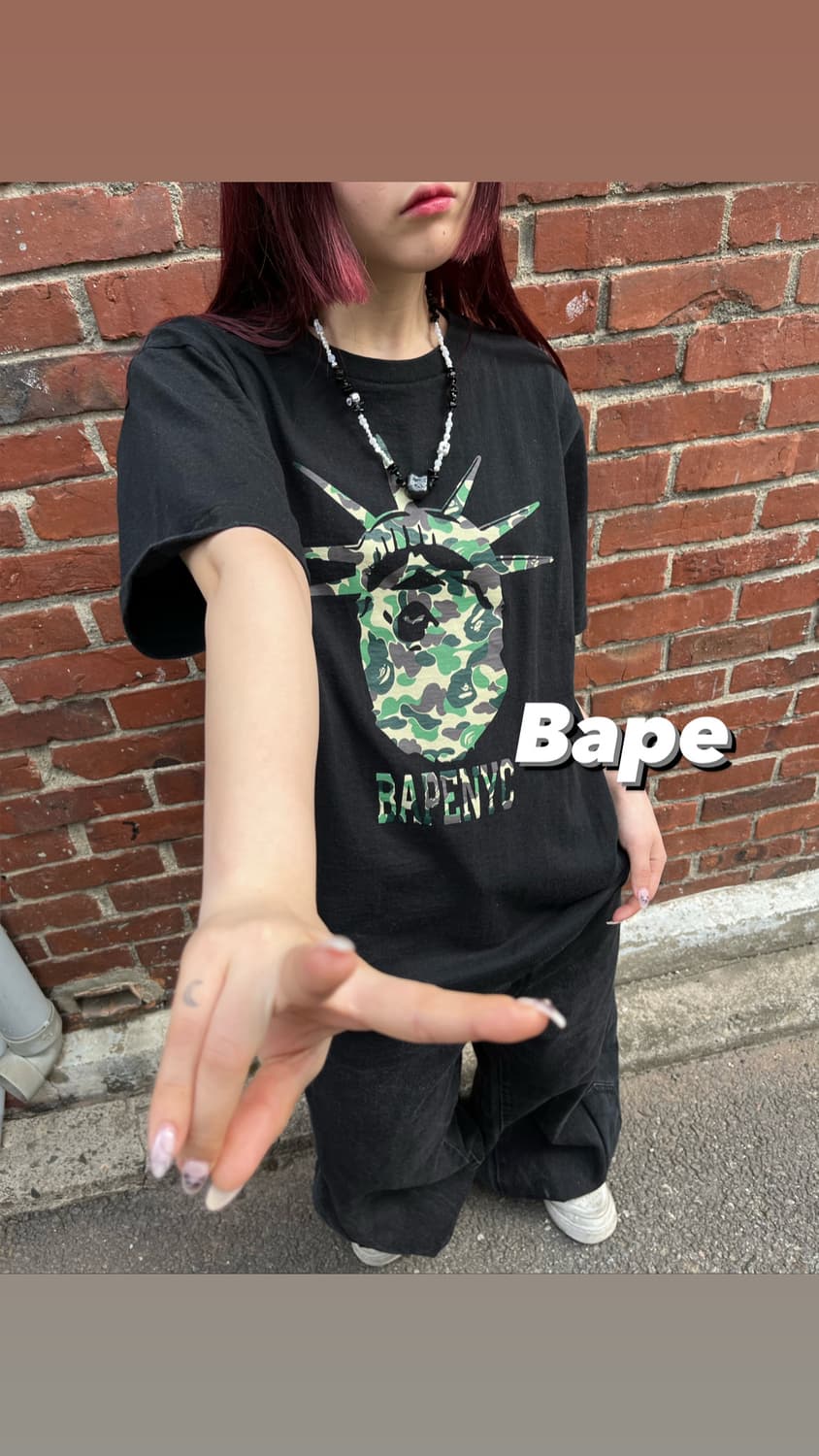 베이프 뉴욕 반팔탑 상품이미지1