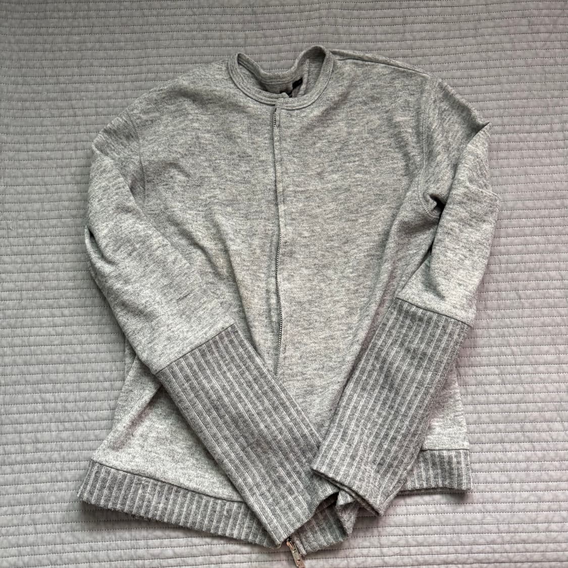 해칭룸 레이어 가디건 3사이즈 (라이트그레이) 상품이미지1