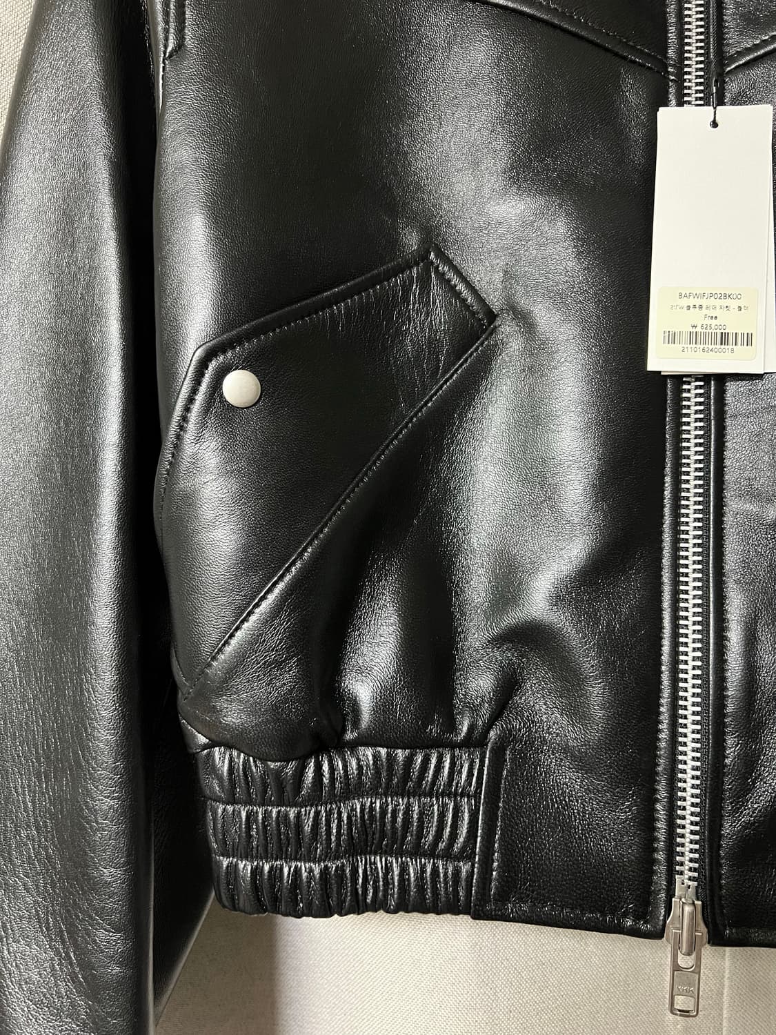 막장/구할수없는/새상품/약10%저렴)인스턴트펑크 블루종레더자켓-블랙 상품이미지6