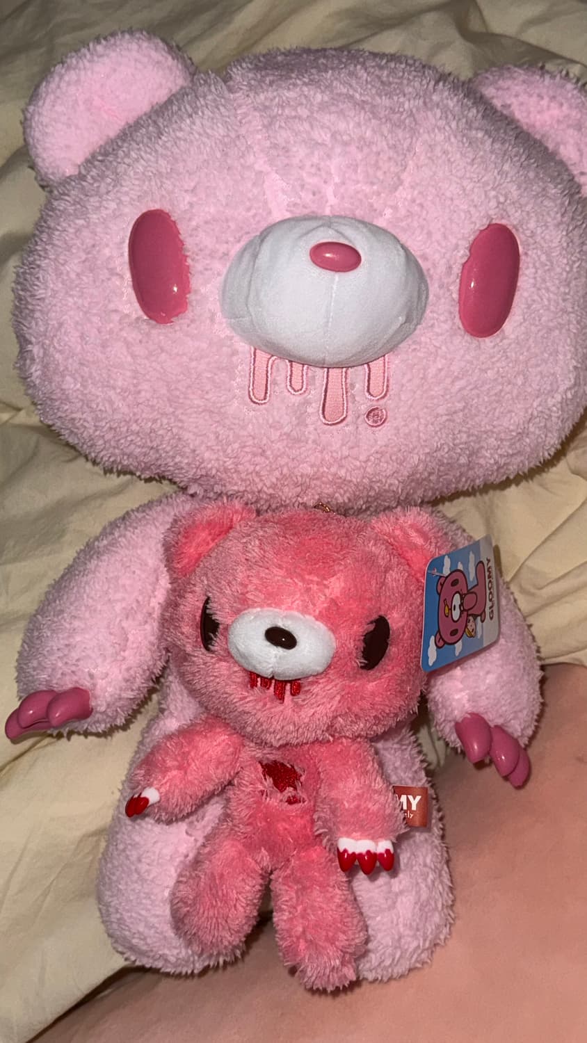 세트)글루미베어 인형 딸기우유 인형키링 상품이미지1