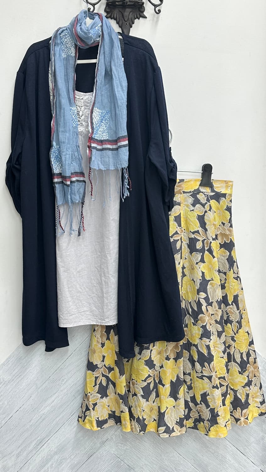 🩵하구미의 레이어드 모리걸 코디세트🩵 머플러 스커트 그런지 에스닉 상품이미지3