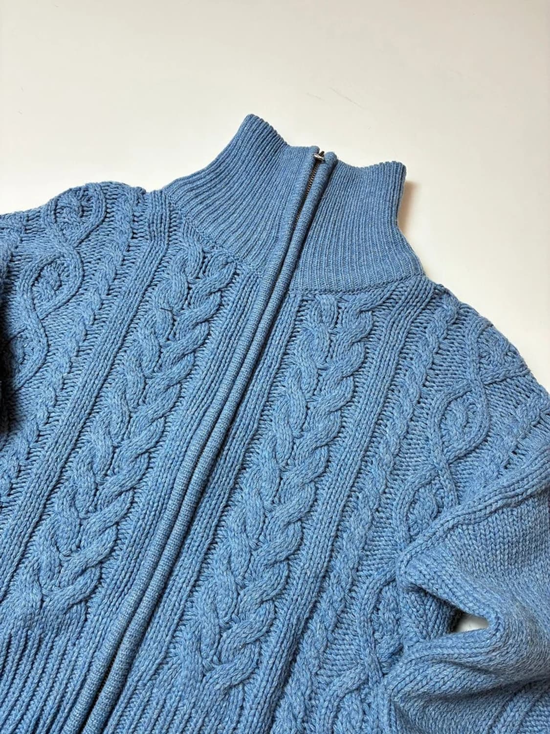 시티브리즈 CITYBREEZE 21FW 울 케이블 니트 집업 PN8190 상품이미지3