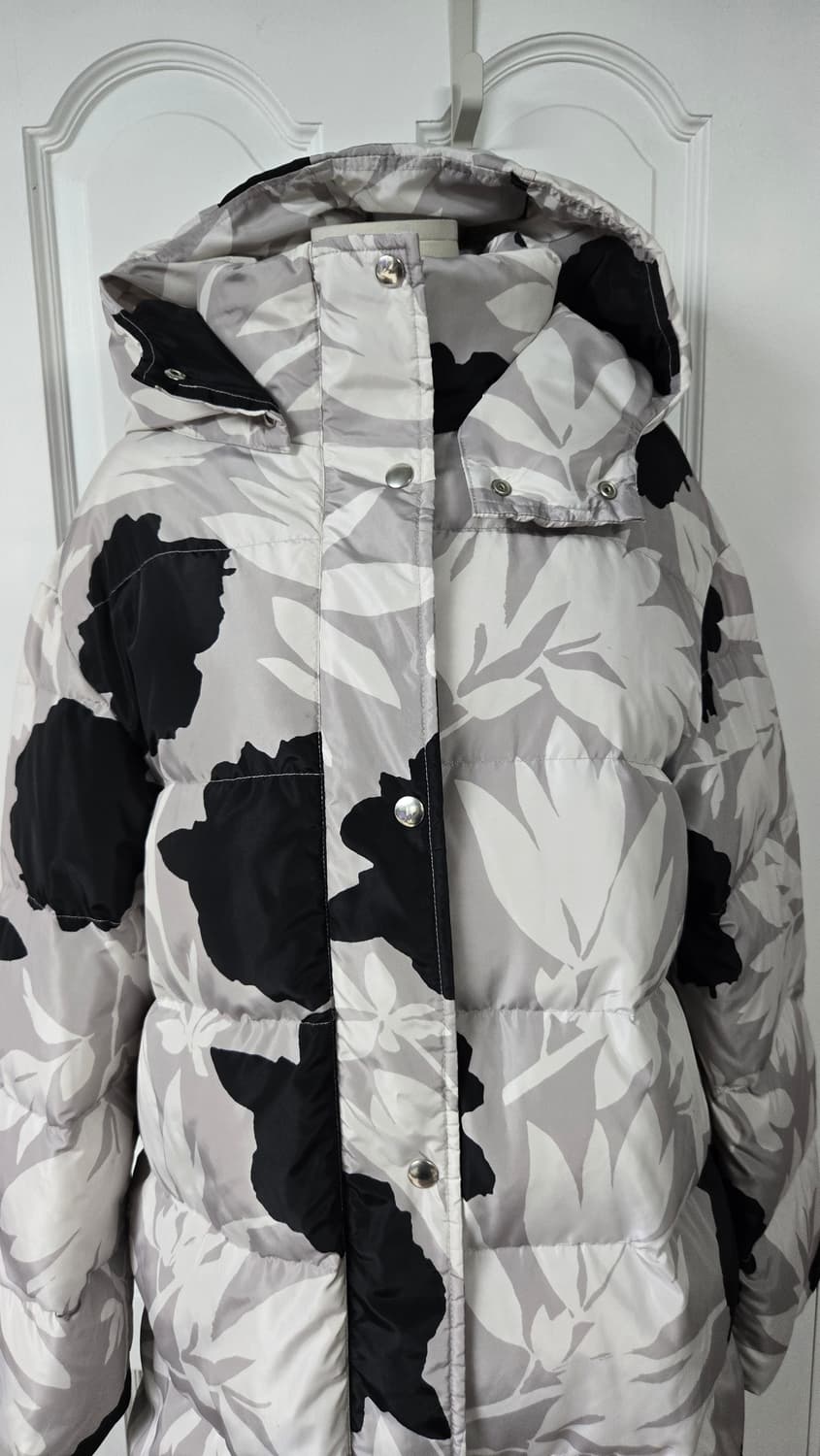 마리메꼬 플라워 패턴 롱패딩 상품이미지2