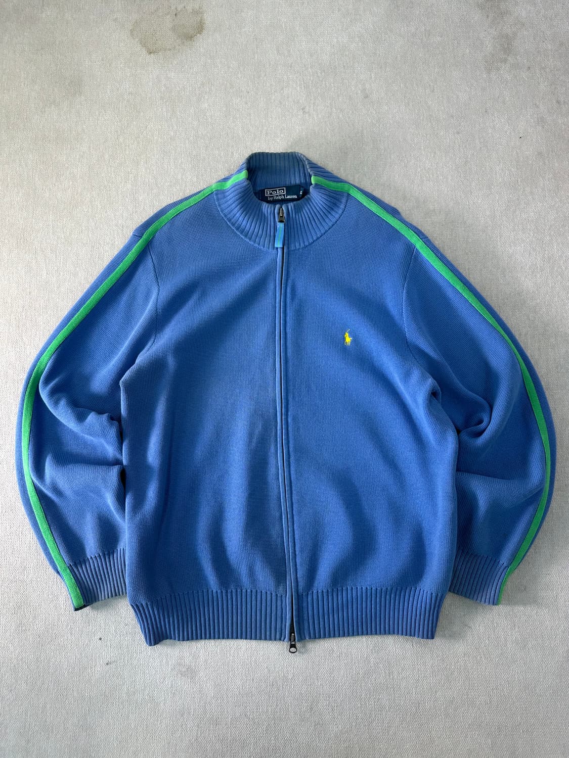 100 폴로랄프로렌 투웨이 사이드라인 니트 집업 상품이미지1