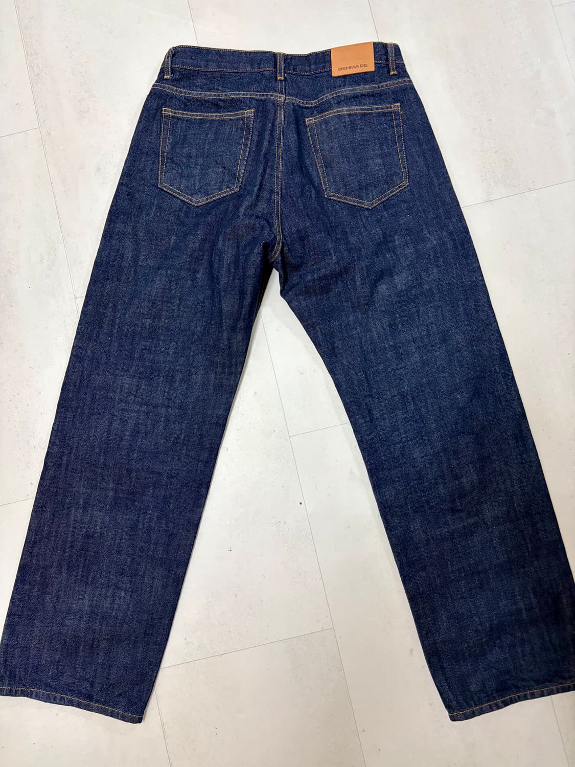 덴메이드 미드 인디고 셀비지 와이드핏 데님 상품이미지2