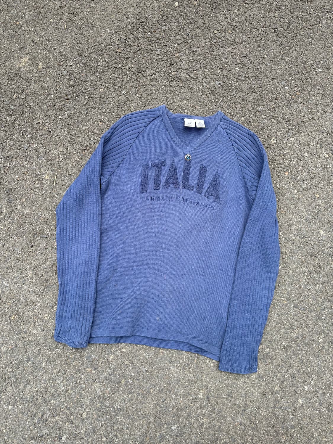 이태리 알마니 익스체인지 자수 스웨터 상품이미지1