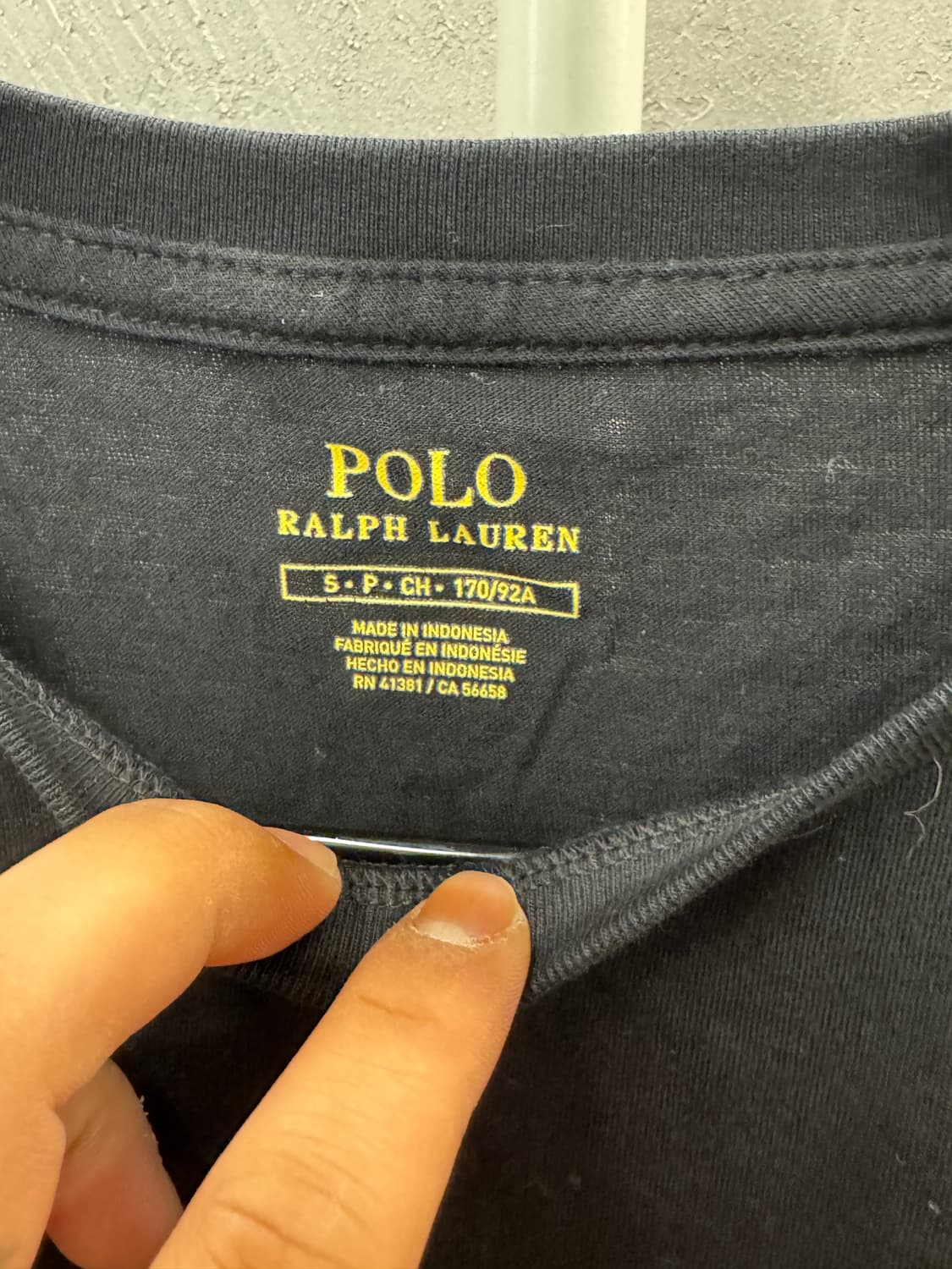폴로 랄프로렌 블랙 반팔 티셔츠 S 상품이미지3