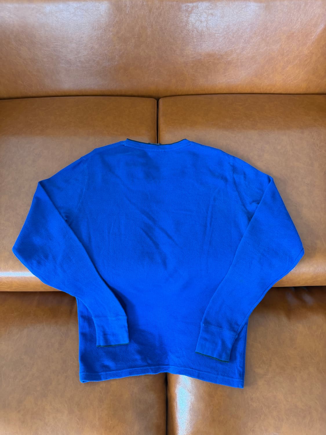 폴로 와플 롱슬리브 블루 상품이미지9