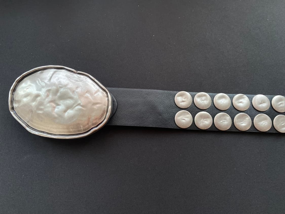 스터드 레더 벨트 상품이미지2