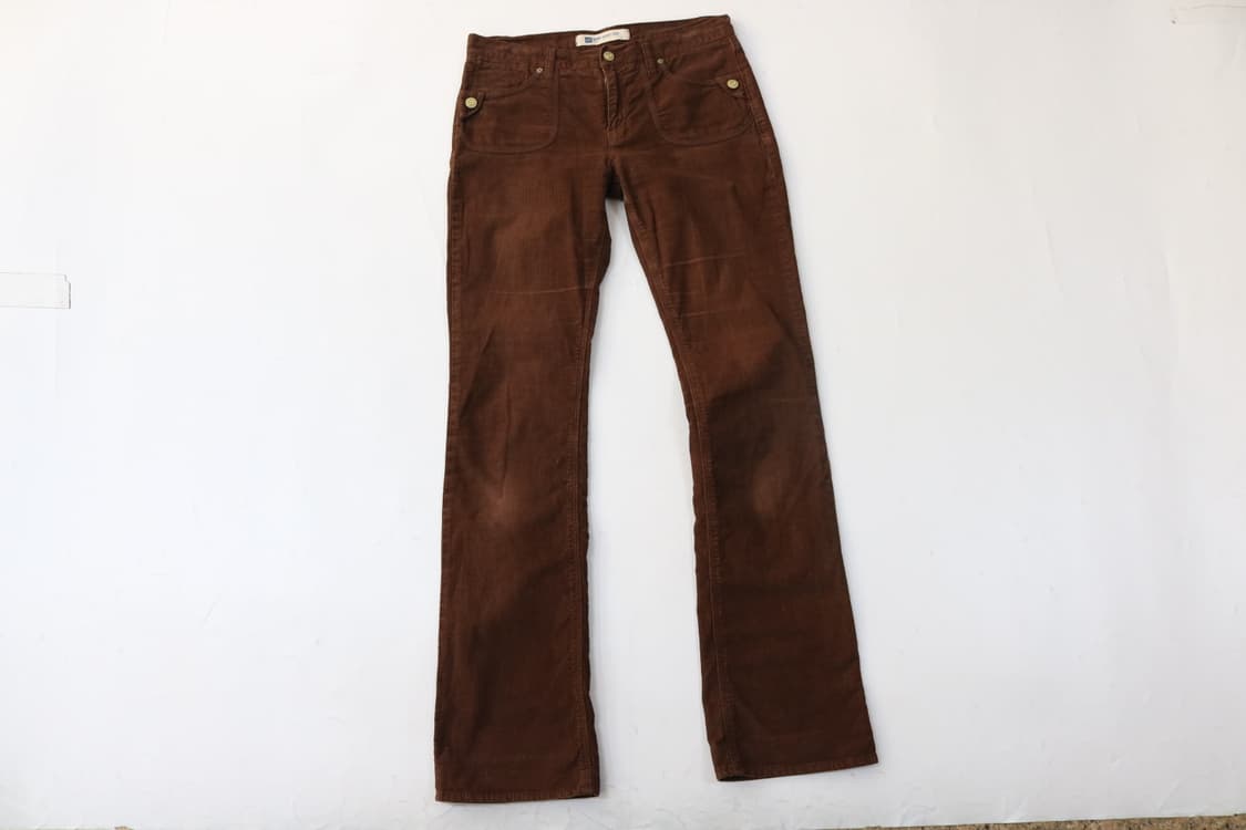 GAP 갭 빈티지 다크 브라운 코듀로이 데미 부츠컷 팬츠 (4) 상품이미지2